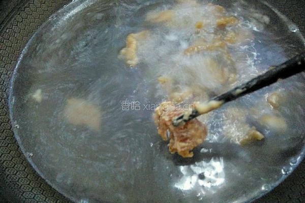 小白菜滑肉汤的做法图解5