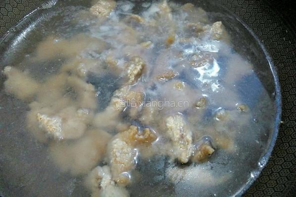 小白菜滑肉汤的做法图解6