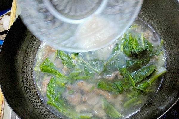 小白菜滑肉汤的做法图解13