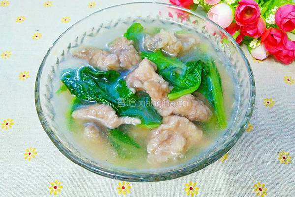 小白菜滑肉汤的做法图解16