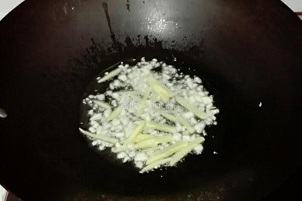 豆芽炒韭菜的做法图解4