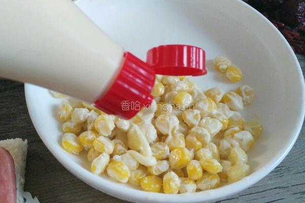 玉米火腿三明治的做法图解7