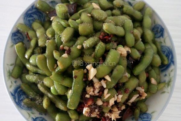 凉拌麻辣毛豆的做法图解4