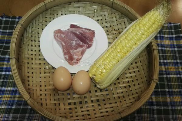 玉米肉粒鸡蛋煎饼的做法图解1