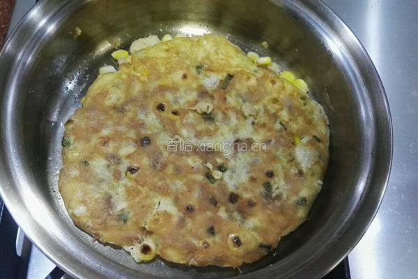 玉米肉粒鸡蛋煎饼的做法图解6