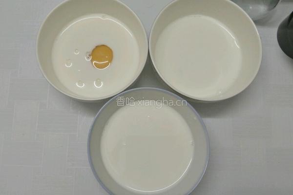 三色布丁的做法图解3