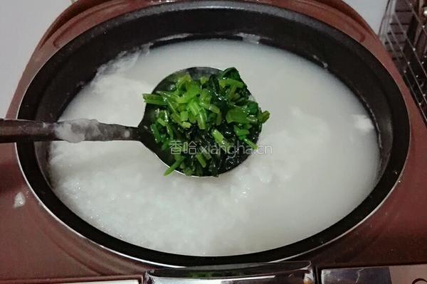 牛肉菠菜粥的做法图解9