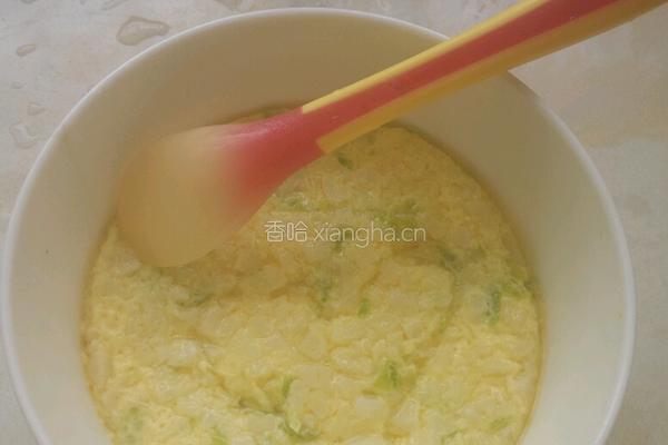 花菜肉沫蒸蛋的做法图解4