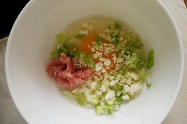 花菜肉沫蒸蛋的做法图解2