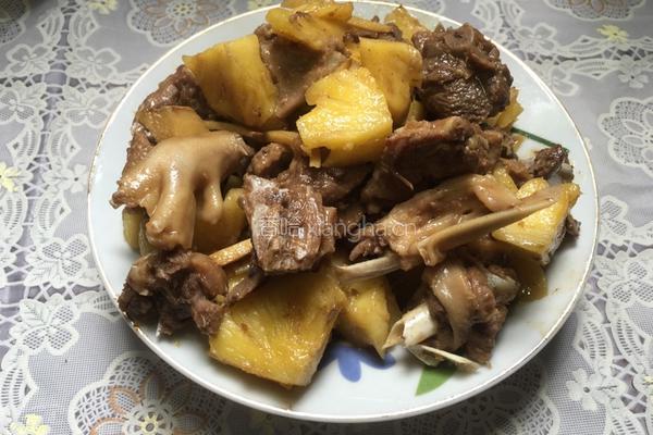 菠萝炒鸭的做法图解10