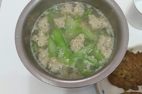 丝瓜肉丸汤