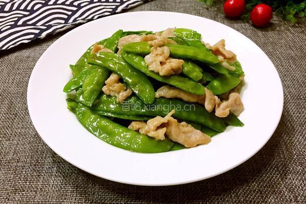 荷兰豆炒肉的做法图解8