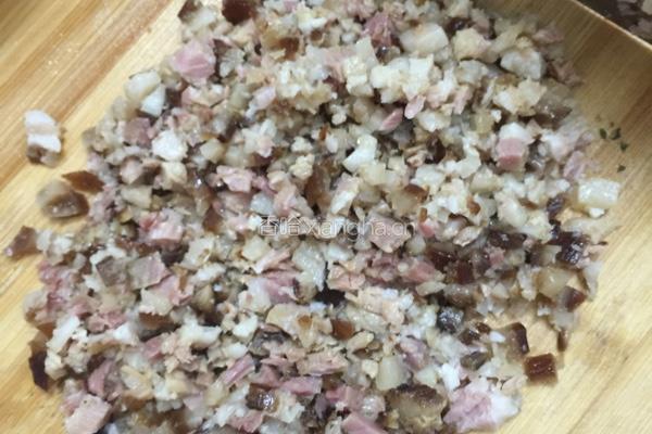 韭菜肉馅油饼子的做法图解2