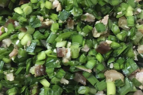 韭菜肉馅油饼子的做法图解4
