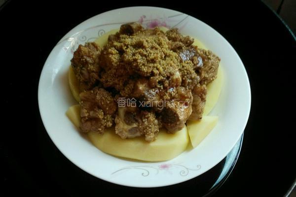 土豆蒸排骨的做法图解9