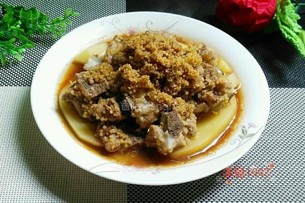 土豆蒸排骨的做法图解10