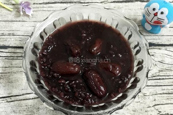 黑米红枣粥的做法图解5