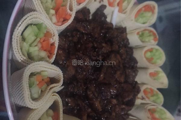 京酱肉丝团团圆圆的做法图解8