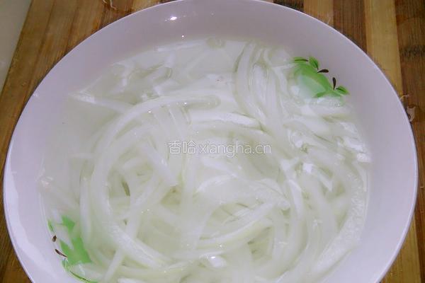 拌老虎菜的做法图解3