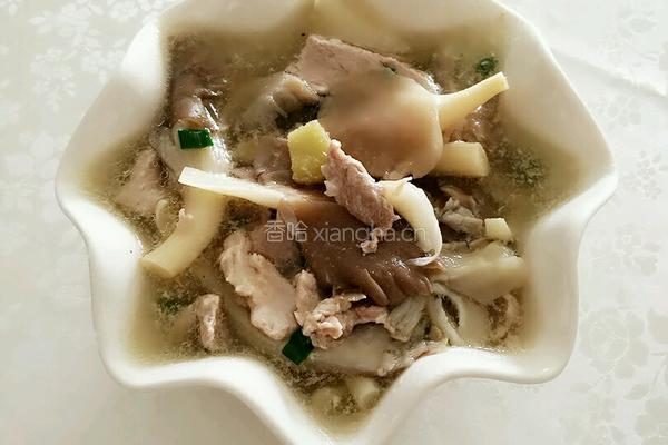 平菇肉片汤