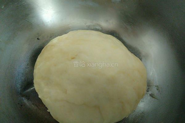 白皮红豆 紫薯饼的做法图解3