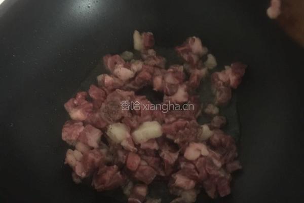 牛肉泡菜炒饭的做法图解3
