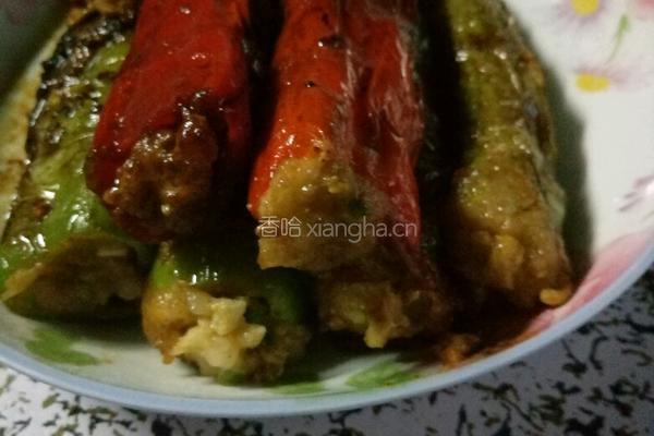 青椒酿肉的做法图解7