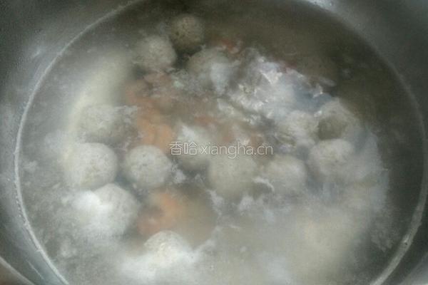 虾仁牛肉萝卜丸子汤的做法图解11