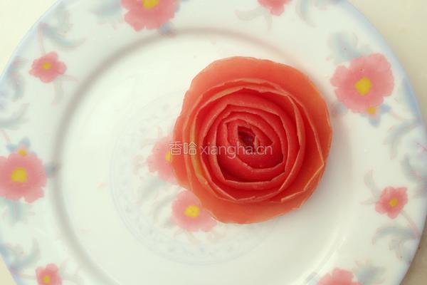 西红柿玫瑰花的做法图解3
