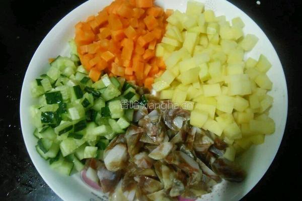 香肠土豆焖饭的做法图解2