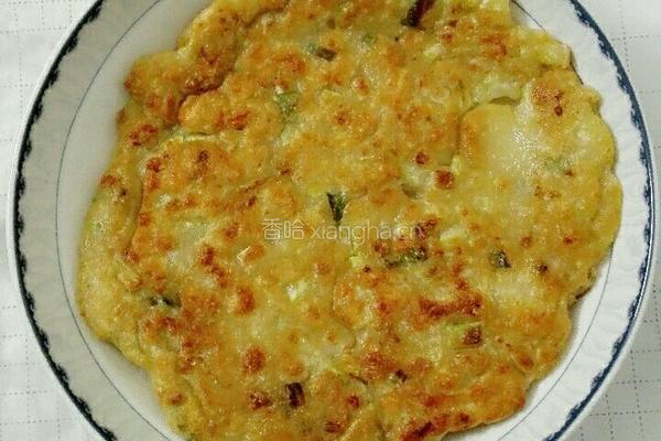 瓠瓜瘦肉香煎饼的做法图解6