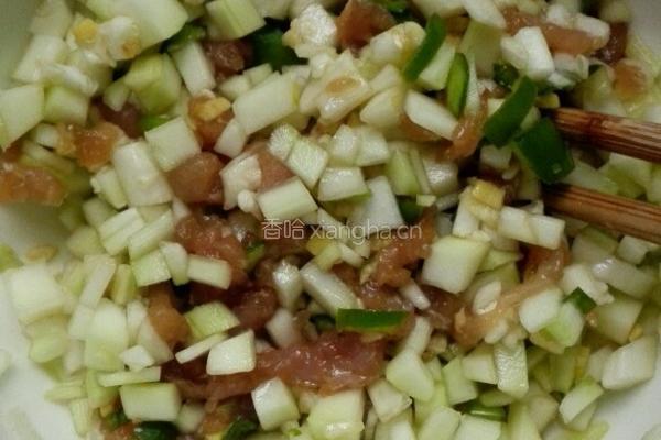 瓠瓜瘦肉香煎饼的做法图解3
