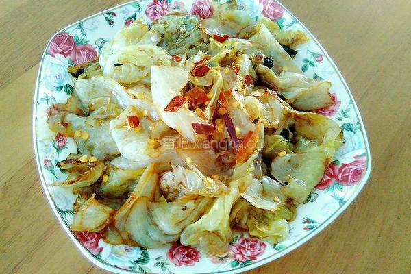 炝炒包菜的做法图解4