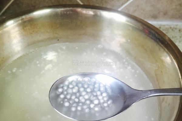 榴莲芒果西米露附煮西米最简单的方法的做法图解3