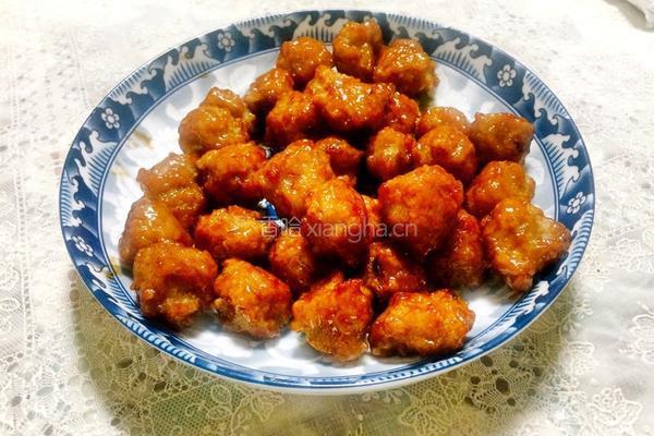 糖醋肉丸。的做法图解12
