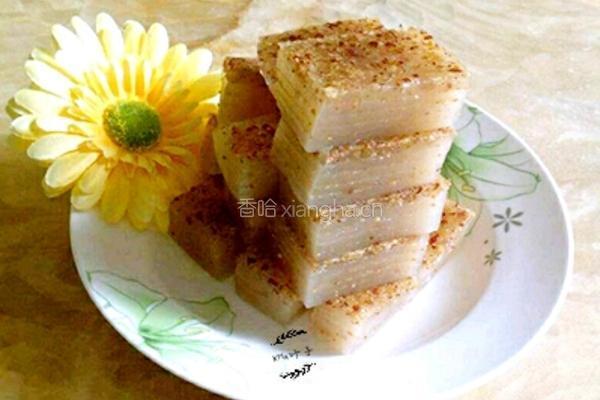 杏仁红枣椰汁马蹄糕
