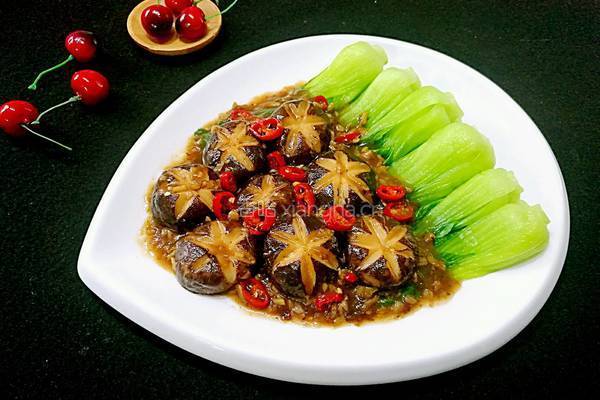 香菇油菜的做法图解20