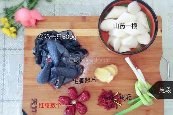 乌鸡山药的做法图解1