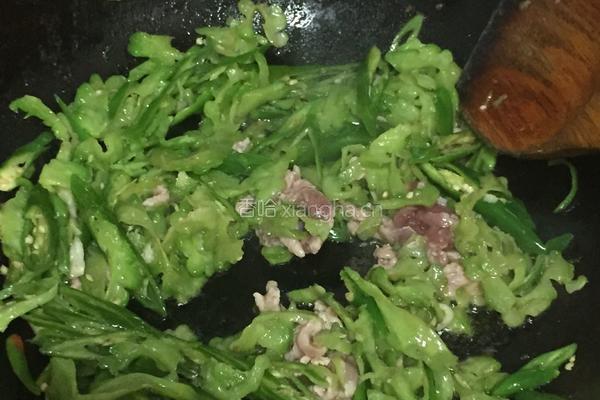 苦瓜炒肉的做法图解4