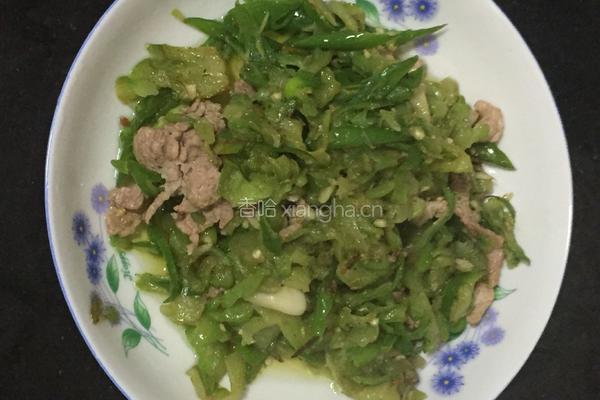 苦瓜炒肉的做法图解6