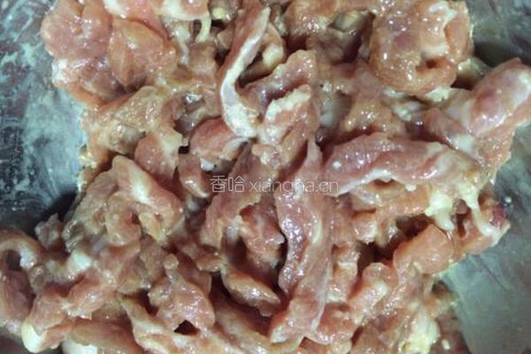 茭白炒肉的做法图解4