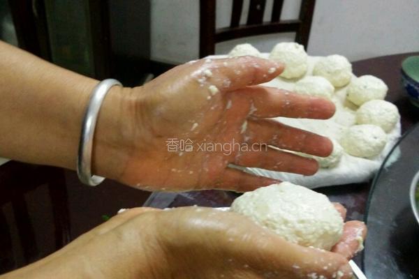 糯米虾仁豆腐圆的做法图解8