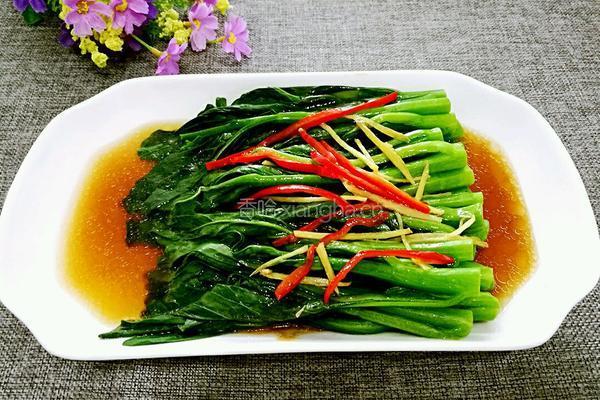 白灼菜心的做法图解7