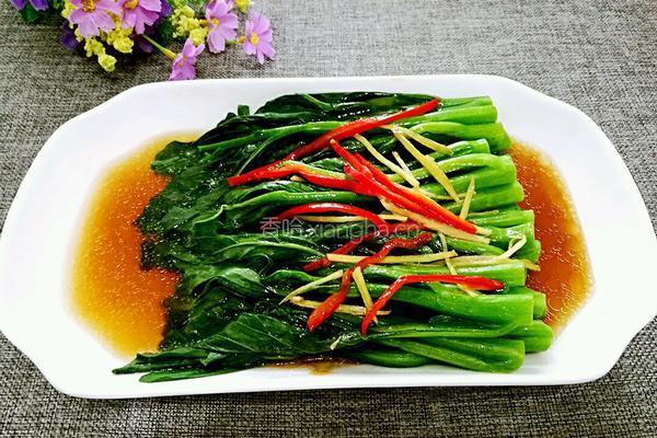 白灼菜心的做法图解6
