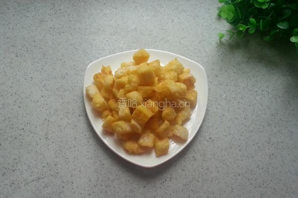彩蔬馒头丁的做法图解5
