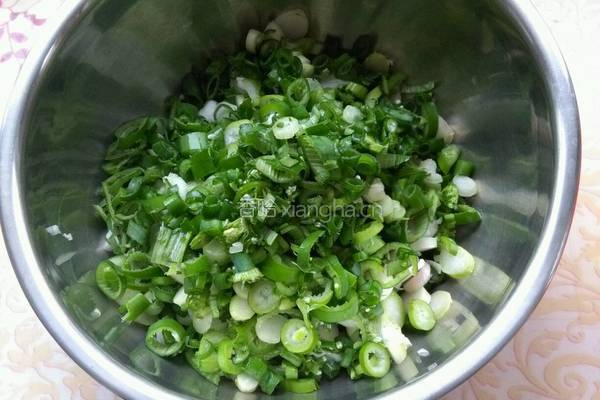 葱花发面杂粮饼的做法图解2