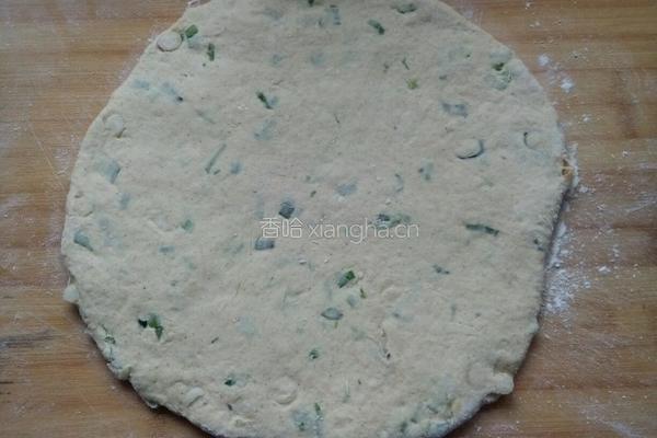 葱花发面杂粮饼的做法图解6
