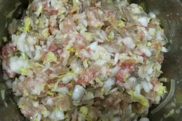 白菜粉丝猪肉包子的做法图解9