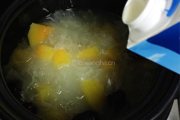 木瓜雪耳牛奶的做法图解5