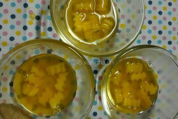 橙汁芒果粒果冻的做法图解6